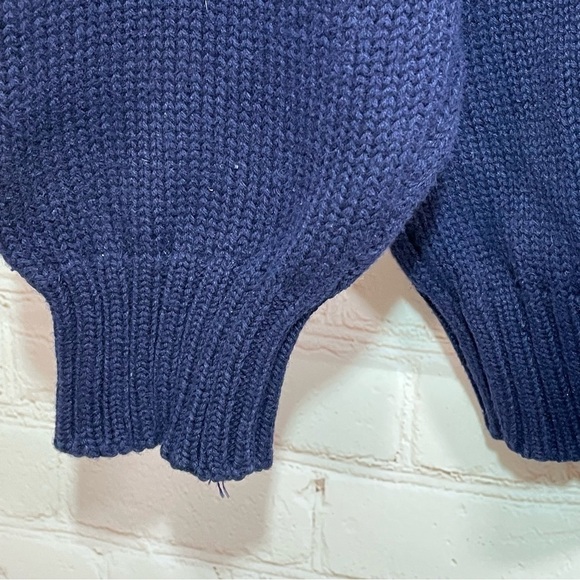 Vintage IZOD Crew Classics Men's Heavy Sweater Embroidered Blue Water Wear XL - Picture 6 of 9